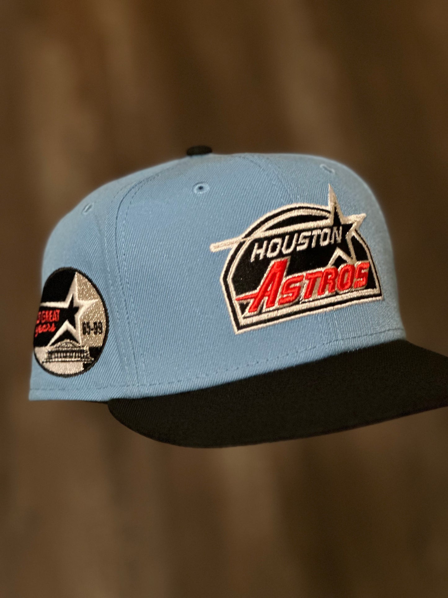 Astros Blue/Black Fitted Hat