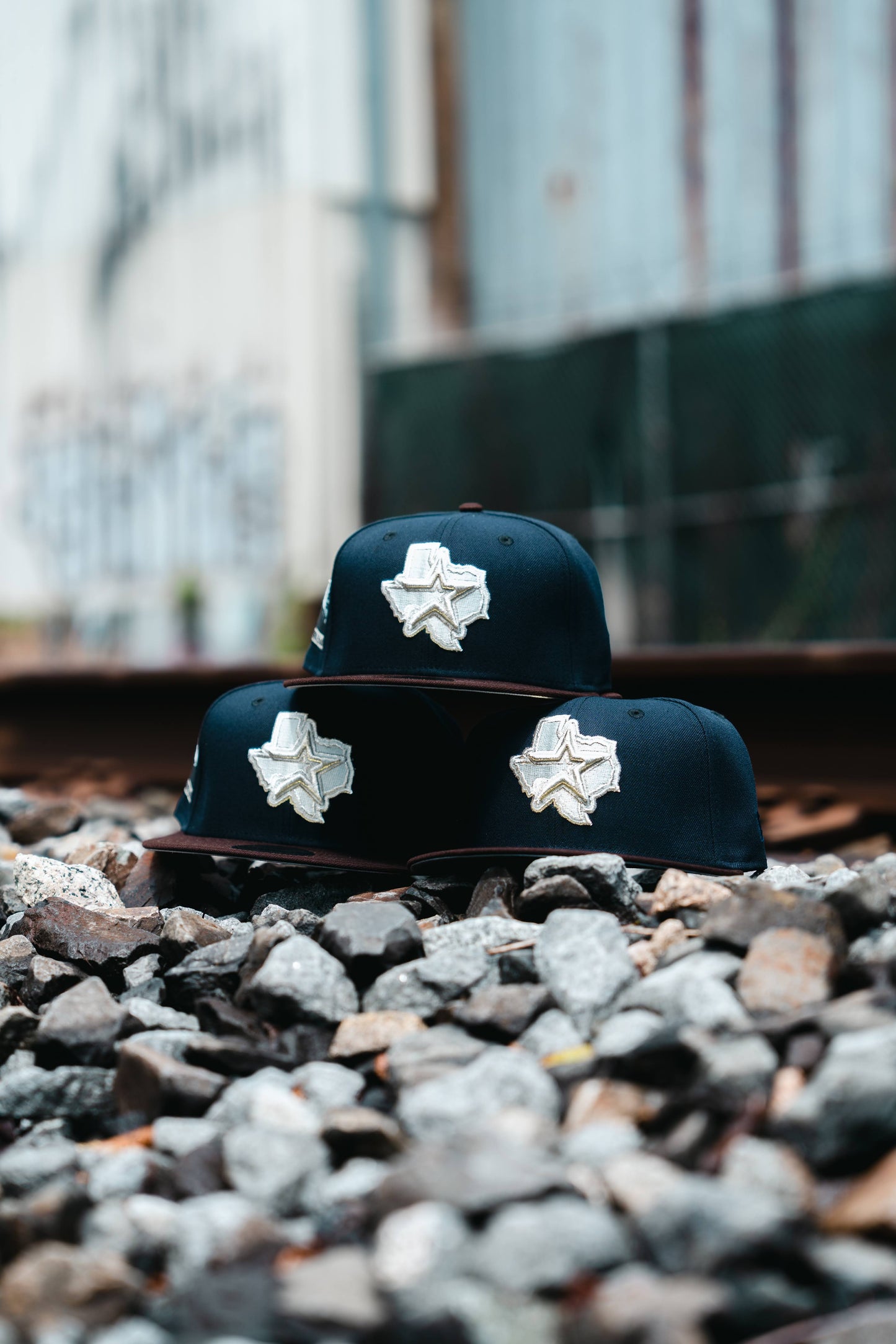 Astros Navy/Burnt Wood Fitted Hat