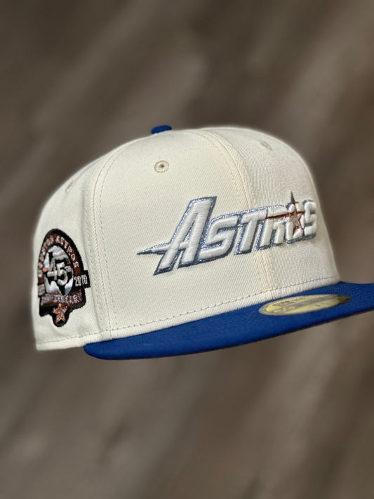 Astros Blue/White Fitted Hat