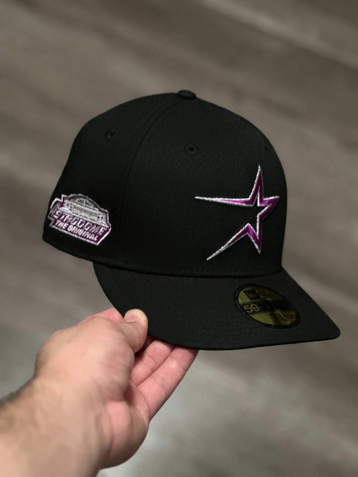 Astros Black/Purple Fitted Hat