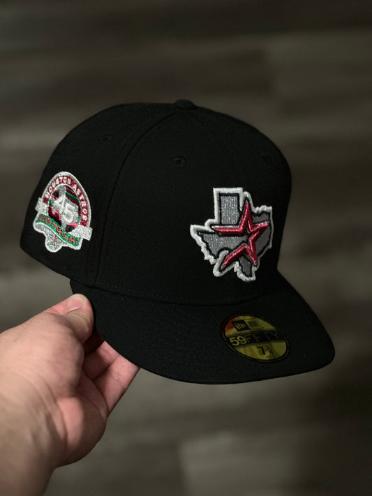 Astros Black Texas Logo Fitted