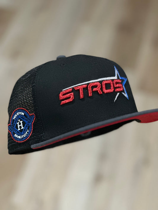 Astros Black/Grey Trucker