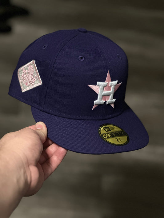 Astros Purple/Pink Fitted Hat