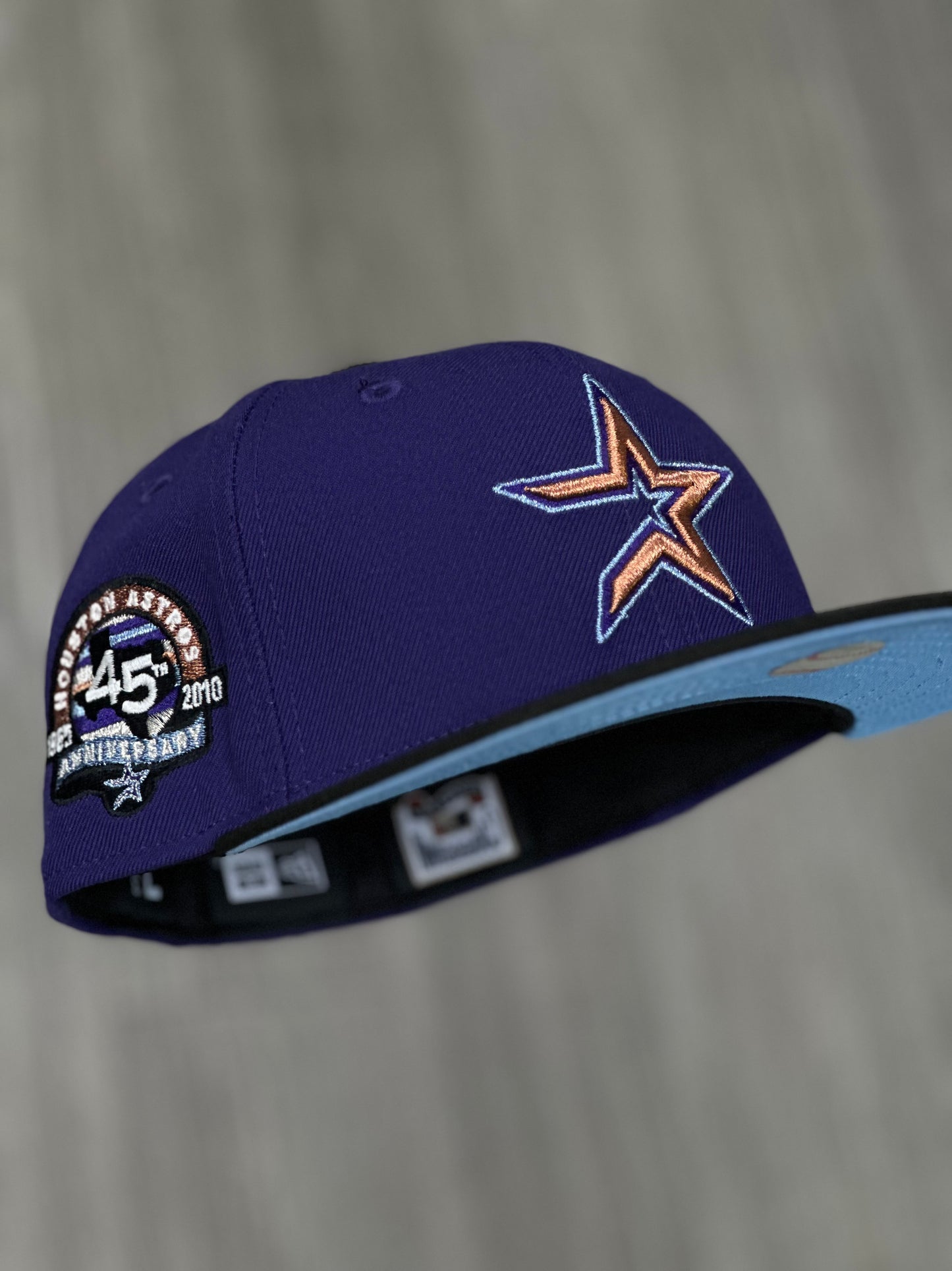 Astros Purple/Black Fitted Hat